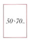 Cornice metallica oro rosa 50x70cm